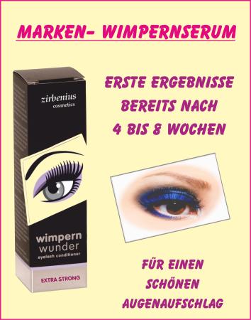 WIMPERNSERUM, Eyelash-Serum, Wimpernwunder, strong, Markenserum zur Wimpernverlängerung; Doppelpack (2x 6ml)